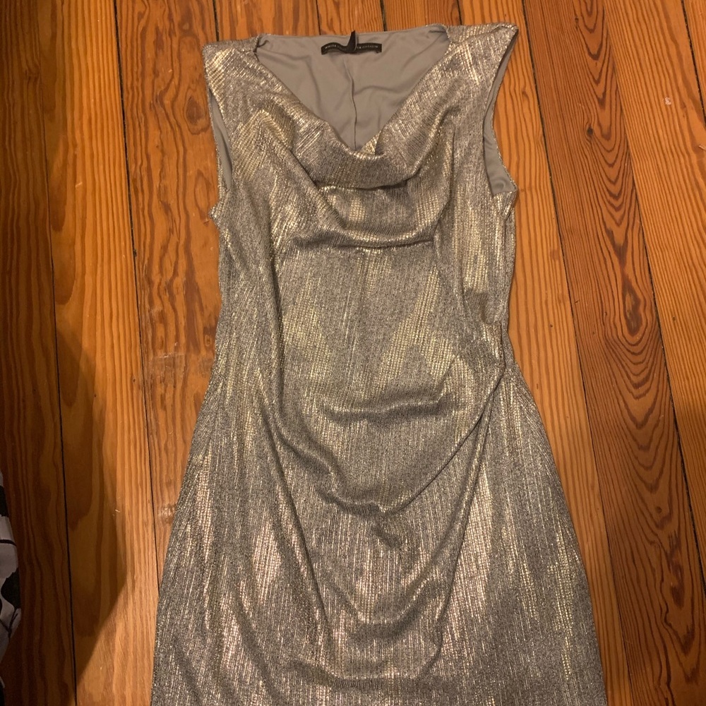 Silver/gold dress from White House Black Market
